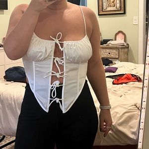 Sabo Skirt - Tie Up Corset Top